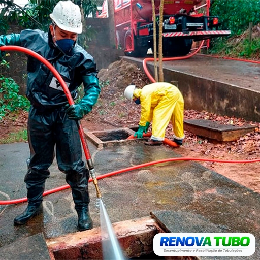 Reabilitação de rede de esgoto sem obras