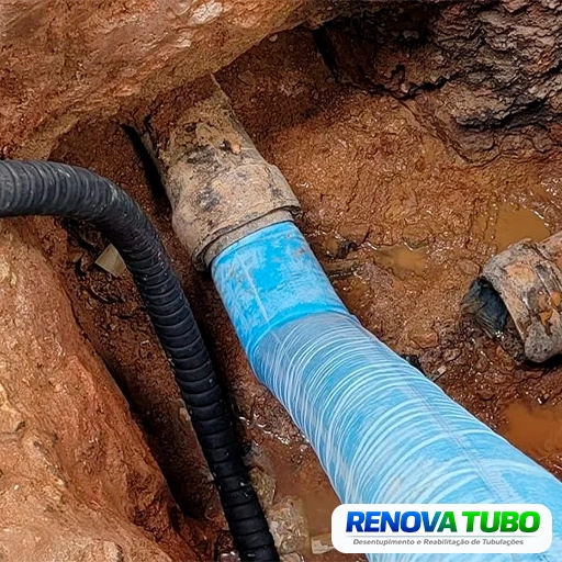 Revestimento de tubagens danificadas